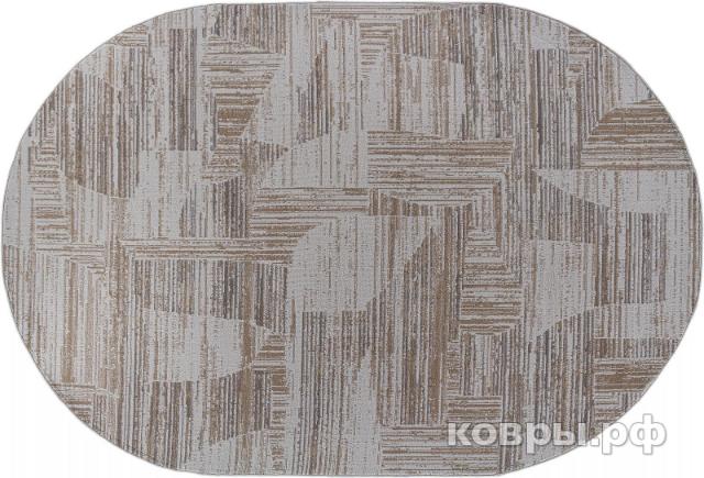 ковер Ковер AIDIN CARPET PRAGA 06029A TOZ GRI / BEIGE Овал