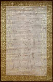 Китайский ковер ручной работы из шелка и шерсти 2x3