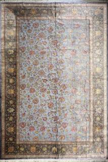 Шелковый Иранский ковер ручной работы Qum (Кум)  5.85x3.95