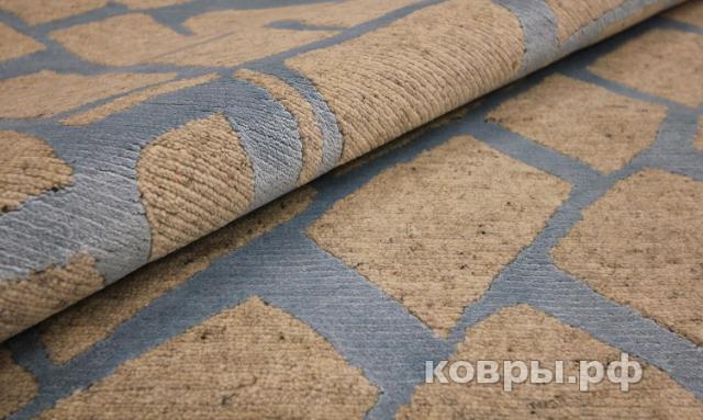 ковер ручной работы Индийский ковер ручной работы из шелка и шерсти 2.99x2.45 — фото 5