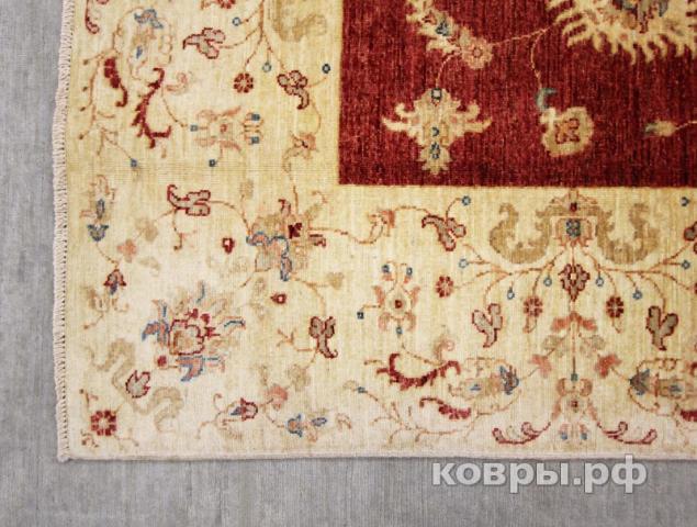 ковер ручной работы Шелковый Афганский ковер ручной работы  Сhoubi Ziegler (Чуби зиглер) 1.98x1.89 — фото 2