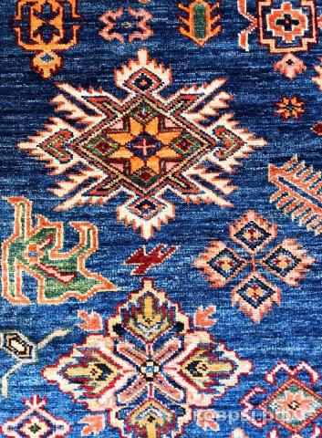 ковер ручной работы Шелковый Афганский ковер ручной работы Kazakh (Казах) 2.7x1.8 — фото 4