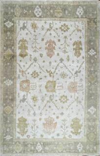 Шерстяной Индийский ковер ручной работы 4.08x2.88