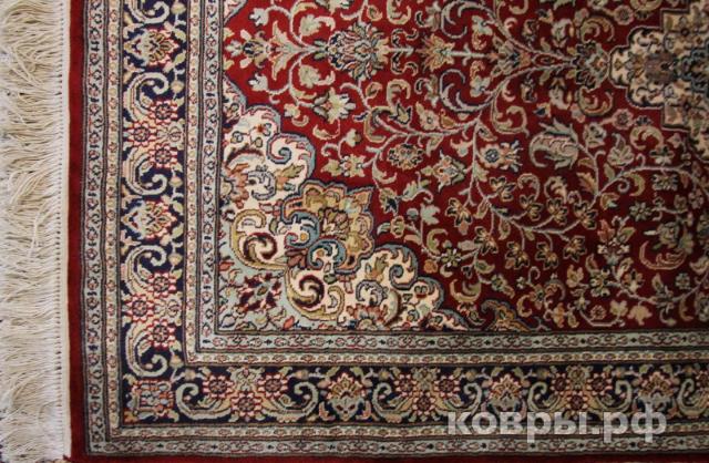 ковер ручной работы Шелковый Индийский ковер ручной работы Kashmir (Кашмир) 1.24x0.76 — фото 3