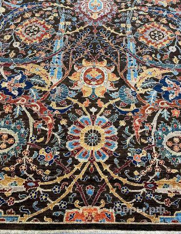 ковер ручной работы Шелковый Афганский ковер ручной работы Bidjar (Биджар)  2.96x1.91 — фото 3