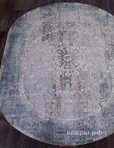ковер KARMEN HALI ARMINA 03878A BLUE / BLUE Овал — фото 2