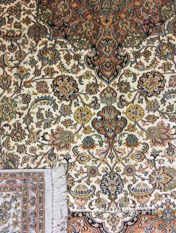 ковер ручной работы Шелковый Индийский ковер ручной работы Kashmir (Кашмир) 2.26x1.52 — фото 5