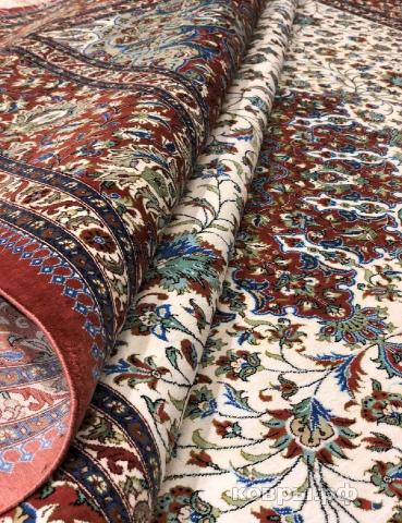 ковер ручной работы Шелковый Иранский ковер ручной работы Qum (Кум) 3.55x2.5 — фото 5