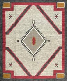 Шелковый Афганский ковер ручной работы Kilim (Килим) 3.06x2.46 Шелковый Афганский ковер ручной работы Kilim (Килим) 3.06x2.46