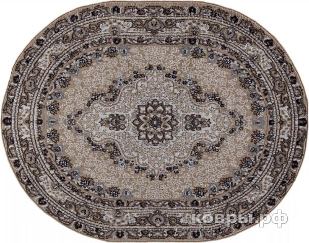ковер Ковер AIDIN CARPET PRAGA 06020A BEIGE / BEIGE Овал