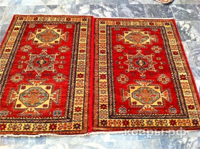 ковер ручной работы Афганский ковер ручной работы Казах 199 0.8x1.2м — фото 2