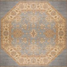 Шелковый Афганский ковер ручной работы Сhoubi (Чуби) 2.46x2.4