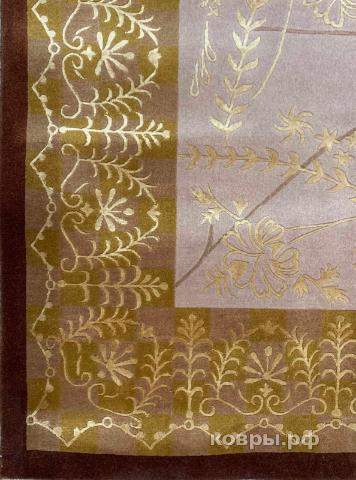 ковер ручной работы Китайский ковер ручной работы из шелка и шерсти 2x3 — фото 3