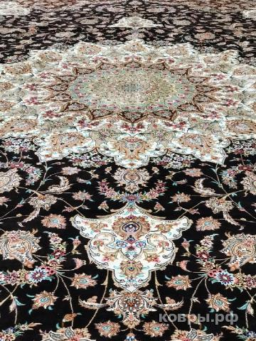 ковер ручной работы Китайский ковер ручной работы из шелка и шерсти Savonnery (Савоннери)  3.7x2.95 — фото 2