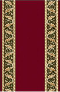 Бордовая ковровая дорожка Valencia d221 red-green, 1.4 м Бордовая ковровая дорожка Valencia d221 red-green, 1.4 м