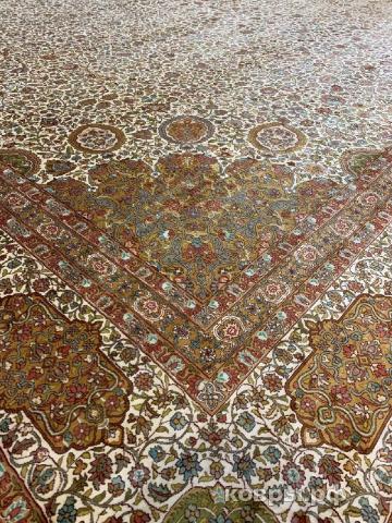 ковер ручной работы Шелковый Индийский ковер ручной работы Kashmir (Кашмир)  7.7x4.6 — фото 5