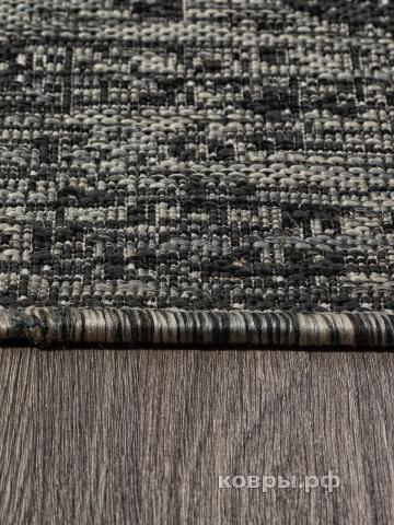 ковер Ковер MERINOS KAIR s129 BLACK-GRAY Овал — фото 4