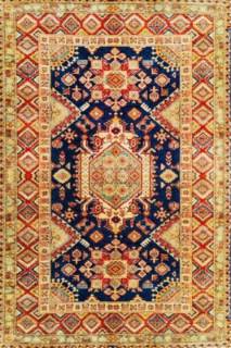 Афганский ковер ручной работы Казах 1.51x1.93м