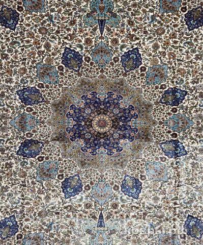 ковер ручной работы Шелковый Иранский ковер ручной работы Qum (Кум) 2.92x1.99 — фото 3