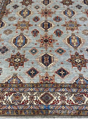 ковер ручной работы Шелковый Афганский ковер ручной работы Kazakh (Казах) 2.91x3.03 — фото 3