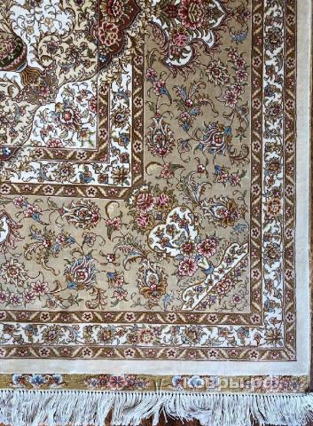 ковер ручной работы Шелковый Китайский ковер ручной работы Hereke (Хереке) 3.63x2.58 — фото 2