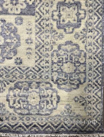 ковер ручной работы Индийский ковер ручной работы из шелка и шерсти 3.66x2.61 — фото 3