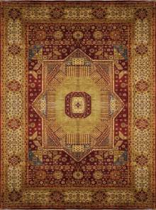 Шелковый Афганский ковер ручной работы Mamluk (Мамлук) 4.18x2.74