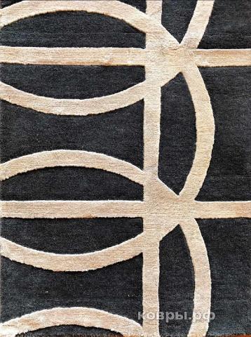 ковер ручной работы Индийский ковер ручной работы из шелка и шерсти 3.61x2.65 — фото 3