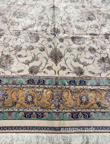 ковер ручной работы Шелковый Иранский ковер ручной работы Qum (Кум) 2.94x1.98 — фото 3