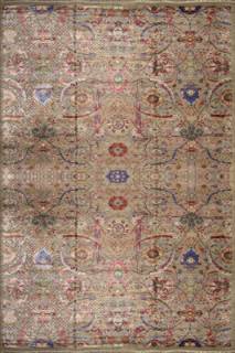 Индийский ковер ручной работы из шелка и шерсти Bidjar (Биджар) 5.37x3.48