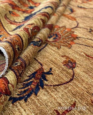 ковер ручной работы Шерстяной Афганский ковер ручной работы Сhoubi (Чуби) 3.97x3.22 — фото 2