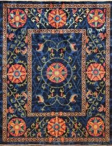 Шелковый Афганский ковер ручной работы Susane (Сюзане) 3.12x2.42