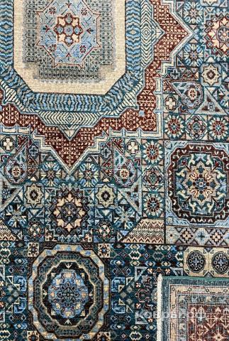 ковер ручной работы Шелковый Афганский ковер ручной работы Mamluk (Мамлук) 3.23x2.14 — фото 5