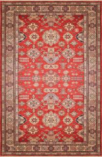 Афганский ковер ручной работы из шелка и шерсти Kazakh (Казах) 2.71x1.87 Афганский ковер ручной работы из шелка и шерсти Kazakh (Казах) 2.71x1.87