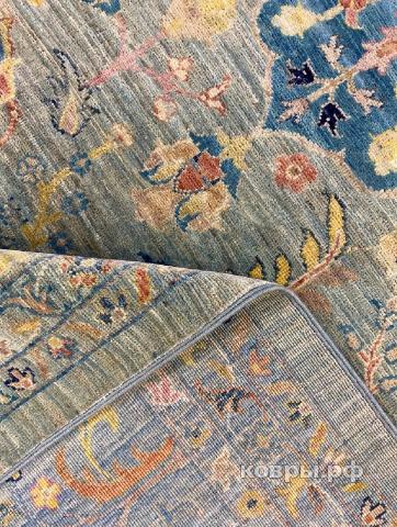 ковер ручной работы Шелковый Афганский ковер ручной работы Сhoubi (Чуби файн) 4.22x3 — фото 3