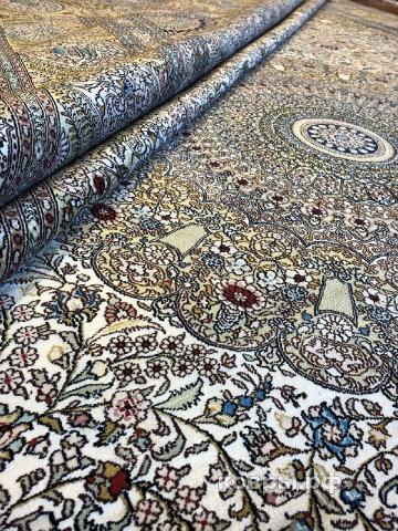 ковер ручной работы Шелковый Китайский ковер ручной работы 4.25x3.09 — фото 3