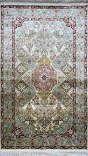 Шелковый Китайский ковер ручной работы 1.52x0.92