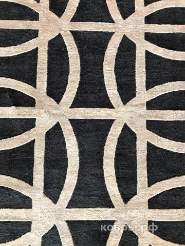 ковер ручной работы Индийский ковер ручной работы из шелка и шерсти 3.61x2.65 — фото 4