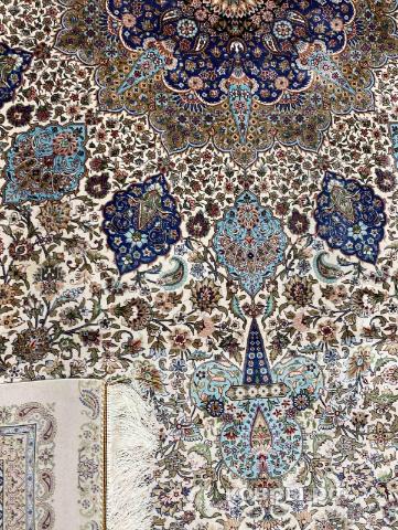 ковер ручной работы Шелковый Иранский ковер ручной работы Qum (Кум) 2.92x1.99 — фото 5