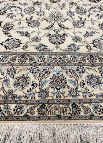 ковер ручной работы Иранский ковер ручной работы из шелка и шерсти Nain (Наин) 3x2.07 — фото 3