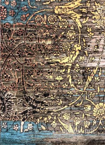 ковер ручной работы Индийский ковер ручной работы из шелка и шерсти 3.05x2.43 — фото 5