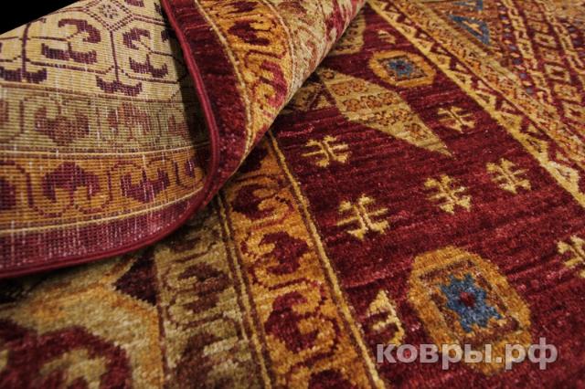 ковер ручной работы Шелковый Афганский ковер ручной работы Mamluk (Мамлук) 4.18x2.74 — фото 3