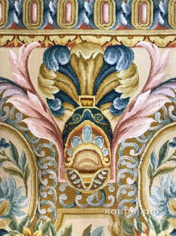 ковер ручной работы Китайский ковер ручной работы из шелка и шерсти Savonnery (Савоннери) 3.73x2.9 — фото 2