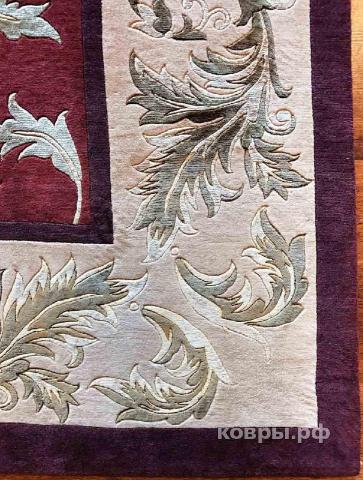 ковер ручной работы Китайский ковер ручной работы из шелка и шерсти 3x4 — фото 4