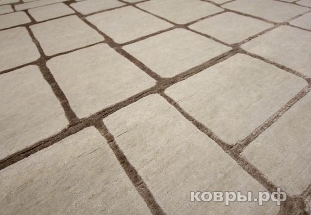 ковер ручной работы Индийский ковер ручной работы из шелка и шерсти 2.53x2 — фото 2