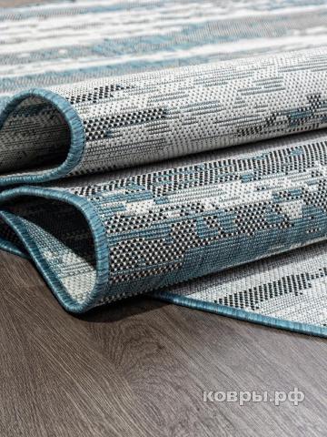 ковер Ковер Современный MERINOS KAIR S143 BLUE Овал — фото 3