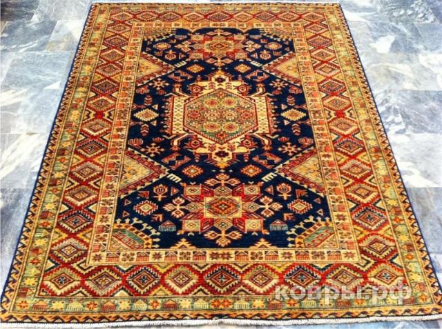 ковер ручной работы Афганский ковер ручной работы Казах 1.51x1.93м — фото 2