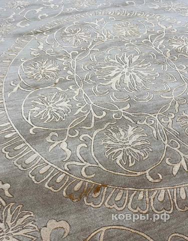 ковер ручной работы Китайский ковер ручной работы из шелка и шерсти 2.44x1.68 — фото 4