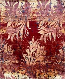 Шелковый Индийский ковер ручной работы 2.95x2.47