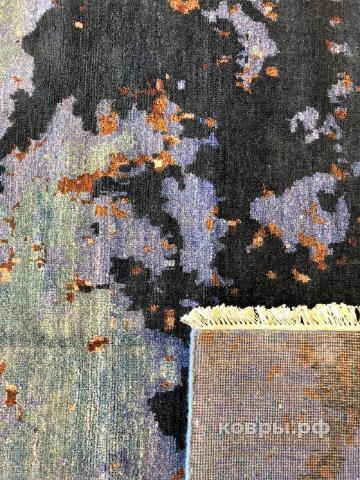 ковер ручной работы Индийский ковер ручной работы из шелка и шерсти 4.26x3.05 — фото 3